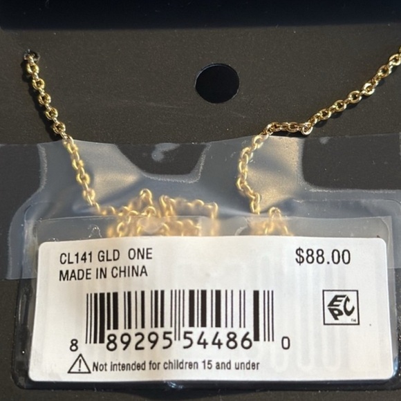 Coach Gold and Silver Necklace with Yellow Accents - Picture 2 of 3